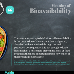 bioavailability of nutrients, machi earth foods, machi